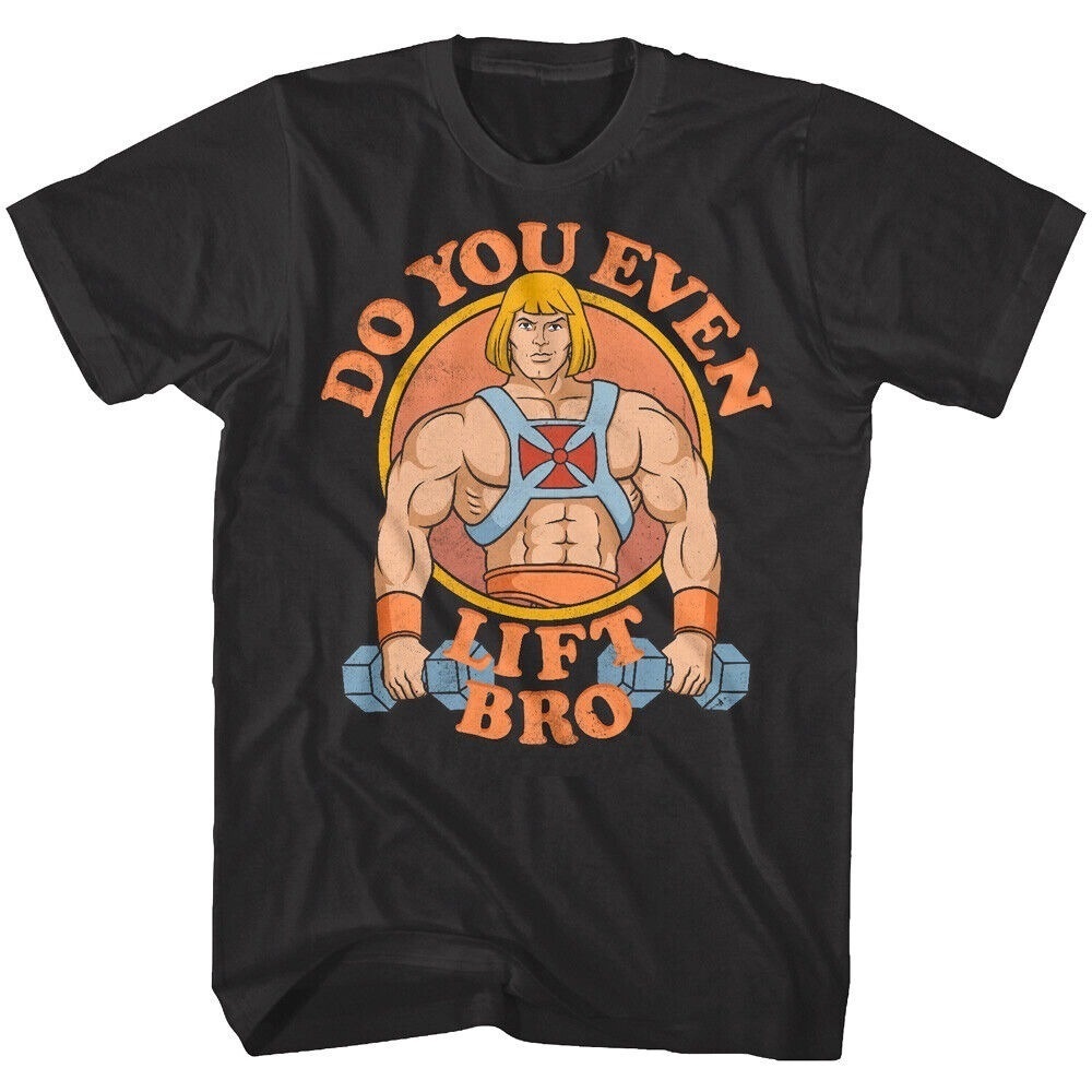 He-Man T-Shirt Masters Of The Universe Do You Even Lift Gym Cartoon Tee